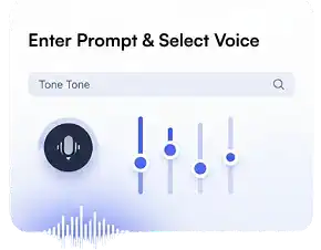 Enter prompt and voice